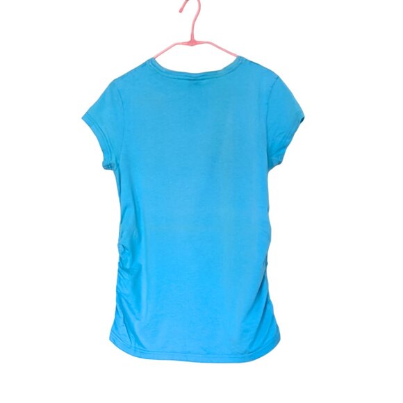 BENCH Blue Scrunched Girl's T-Shirt XL (14-16) - Picture 2 of 7